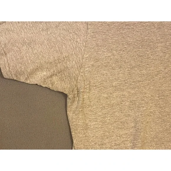 Adidas Big Center Logo Amplifier 3 Lines T-shirt L Large Grey Gray Black - Picture 9 of 10